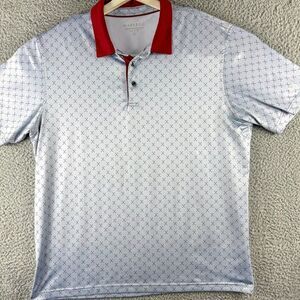 Maelreg Golf Performance Polo‎ Shirt Mens XL Gray Golfer Clubs Business Casual